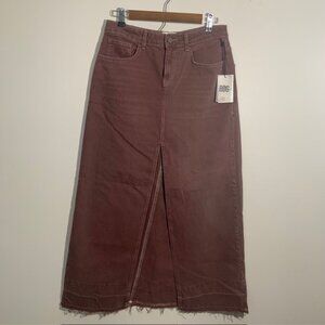 NWT BDG Urban Outfitters Fluted Corduroy Maxi Skirt Goblincore Boho Academia - M